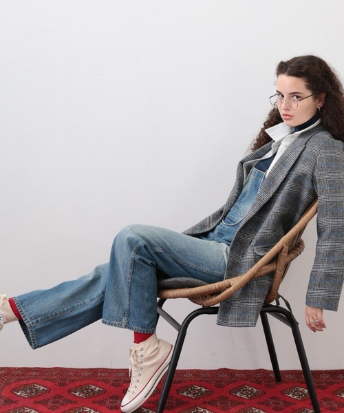 saloon（サルーン）の「SALOON(サルーン)/オーバーオール【手洗い可】（サロペット/オーバーオール・レディース・ブルー・FREE）」の2枚目の写真