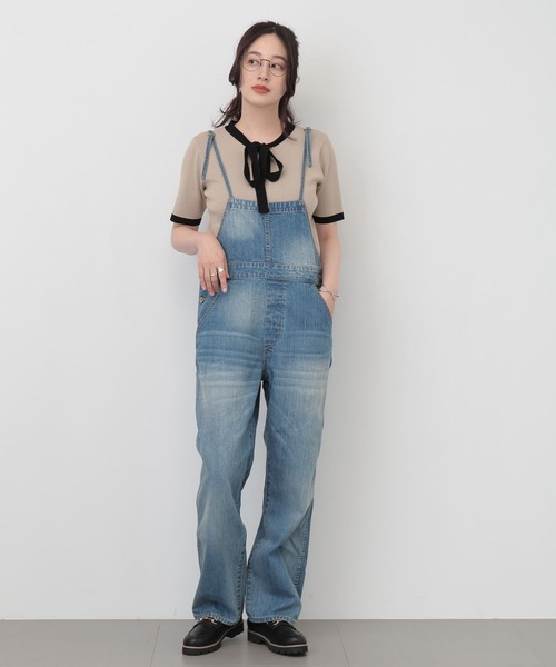 saloon（サルーン）の「SALOON(サルーン)/オーバーオール【手洗い可】（サロペット/オーバーオール・レディース・ブルー・FREE）」の17枚目の写真