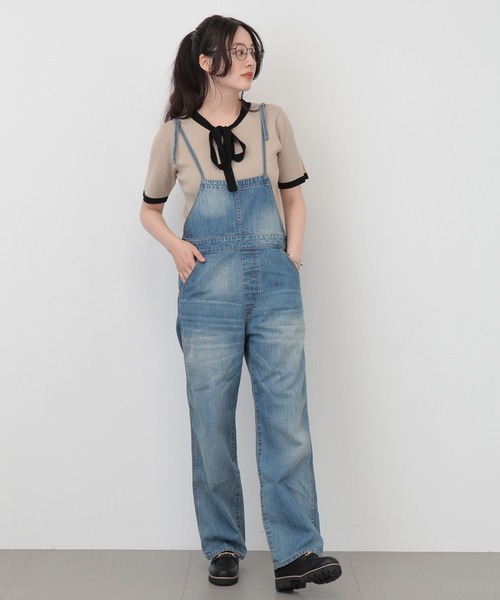 saloon（サルーン）の「SALOON(サルーン)/オーバーオール【手洗い可】（サロペット/オーバーオール・レディース・ブルー・FREE）」の18枚目の写真