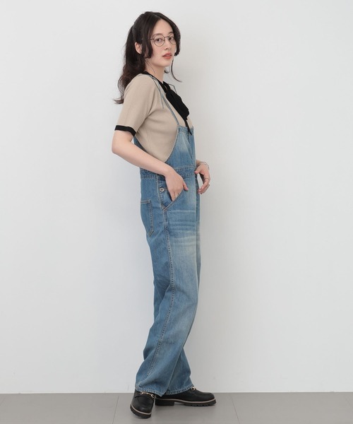 saloon（サルーン）の「SALOON(サルーン)/オーバーオール【手洗い可】（サロペット/オーバーオール・レディース・ブルー・FREE）」の19枚目の写真