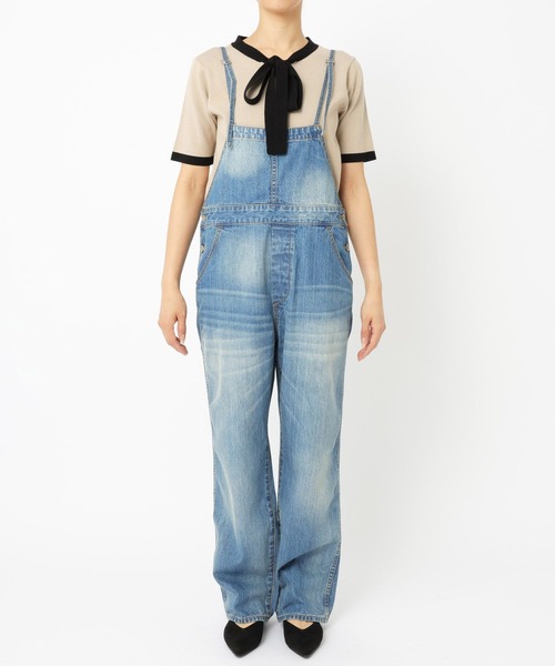 saloon（サルーン）の「SALOON(サルーン)/オーバーオール【手洗い可】（サロペット/オーバーオール・レディース・ブルー・FREE）」の22枚目の写真