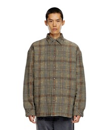 DIESEL●ディーゼル＜3B コットン チェック ジャケット＞M0028c ディーゼル ジャケット コットン チェック 大きいサイズ XL