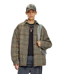 DIESEL●ディーゼル＜3B コットン チェック ジャケット＞M0028c DIESEL（ディーゼル）の「メンズ ジャケット チェック柄（その他