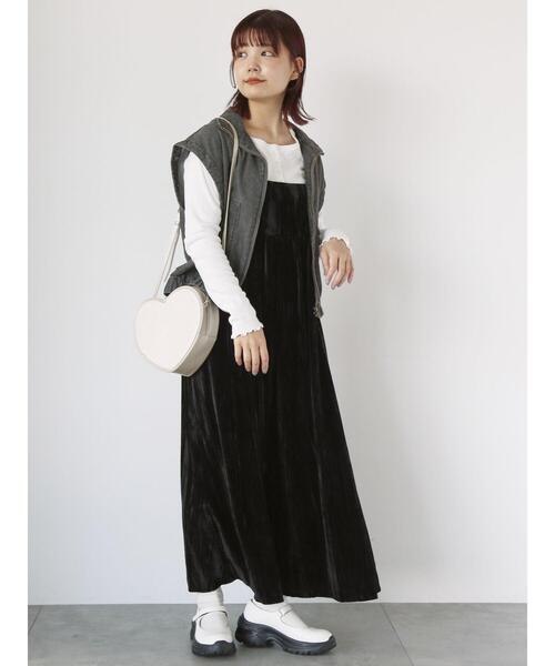 ehka sopo（エヘカソポ）の「袖取り外しデニムブルゾン（ブルゾン・レディース・ネイビー/グレー/ブルー・F）」の19枚目の写真