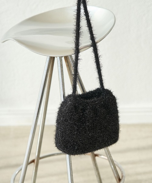 ROPE' PICNIC（ロペピクニック）の「キラキラニットショルダーバッグ（ショルダーバッグ・レディース・ブラック/シルバー/ゴールド/キナリ・FREE）」の3枚目の写真