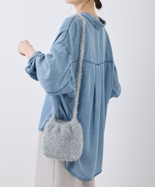 ROPE' PICNIC（ロペピクニック）の「キラキラニットショルダーバッグ（ショルダーバッグ・レディース・ブラック/シルバー/ゴールド/キナリ・FREE）」の12枚目の写真