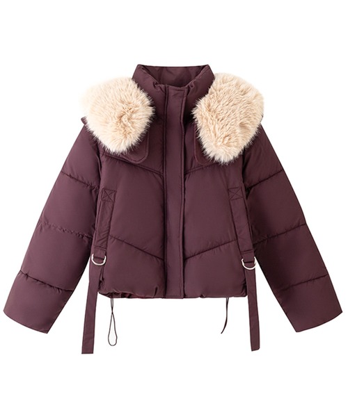 AMAJI（アマジ）の「フェイクファー付きダウンジャケット（ダウン