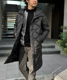 TAION | 【TAION/タイオン】シティ フード ロングダウンジャケット ダウンコート(ダウンジャケット/コート)