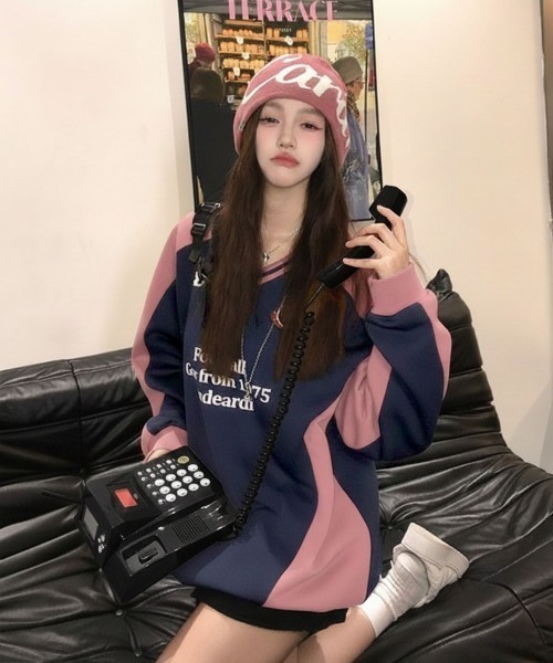 45rpm インディゴ染め オーバーサイズ スウェットベスト トップス