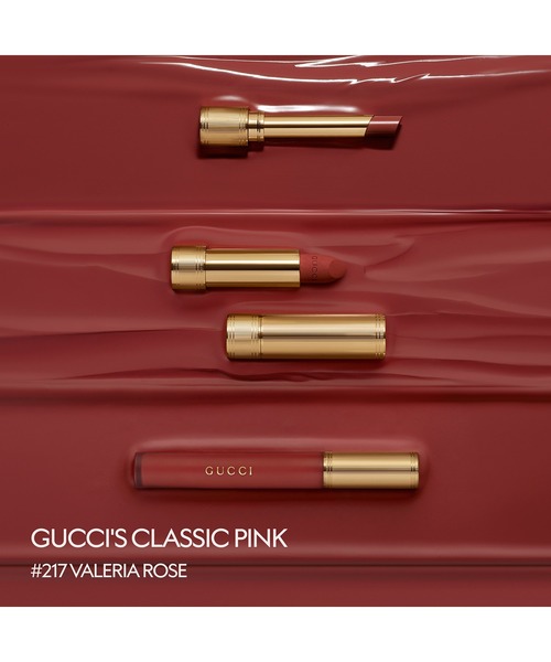 GUCCI beauty（グッチビューティ）の「グッチ ルージュ ドゥ ボーテ ブリアン（口紅/リップティント/グロス・レディース・204 ペギー トープ/516 マーガレット ルビー/215 ジュリー ブラッシュ/112 サリー ソフト ハニー/307 ルイーザ オレンジ/214 コール イット ア デイ/517 アビー マルーン レッド/515 ディボーション/216 マイ カズン レイチェル/113 リネット ストーン/308 ルーシー ダーク オレンジ/514 バージニア スカーレット/412 プリンセス ナラ ローズ/411 エミー ペタル/402 ヴァンティーン フューシャ/25*ゴールディ レッド/509 グッチ ロッソ アンコーラ/217 ヴァレリア ローズ・FREE）」の22枚目の写真