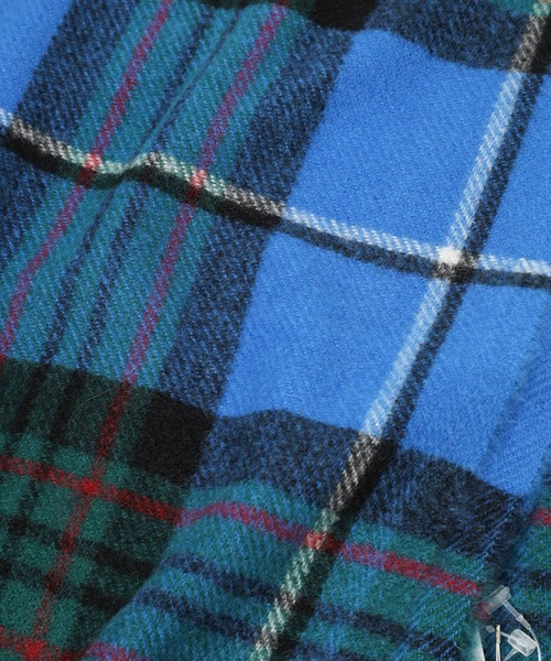 LEPSIM（レプシィム）の「洗えるチェックストール　32606（ストール/ショール・レディース・ブルー/オレンジ/アイボリー/レッド/ベージュ・ONE SIZE）」の10枚目の写真