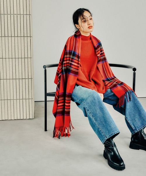 セール】洗えるチェックストール 32606（ストール/ショール）｜LEPSIM