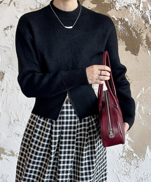 Miniministore(ミニミニストア)の「ニットトップス セーター 春秋冬 韓国風(ニット/セーター・レディース・ベージュ/ブラウン/グレー/ブラック・FREE)」の1枚目の写真