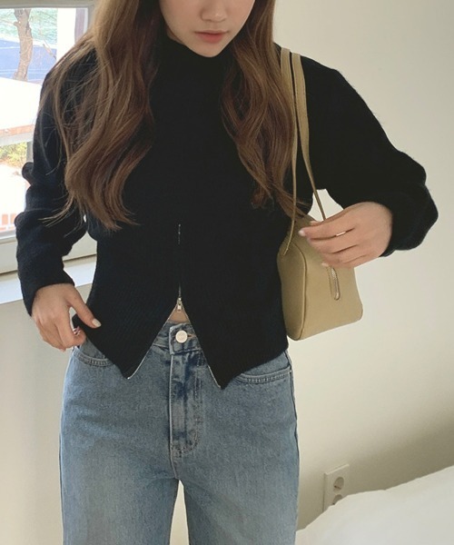 Miniministore(ミニミニストア)の「ニットトップス セーター 春秋冬 韓国風(ニット/セーター・レディース・ベージュ/ブラウン/グレー/ブラック・FREE)」の22枚目の写真