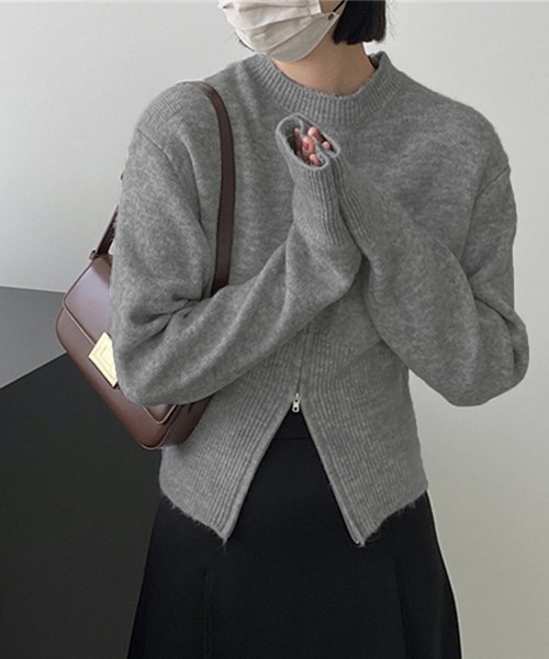Miniministore(ミニミニストア)の「ニットトップス セーター 春秋冬 韓国風(ニット/セーター・レディース・ベージュ/ブラウン/グレー/ブラック・FREE)」の20枚目の写真