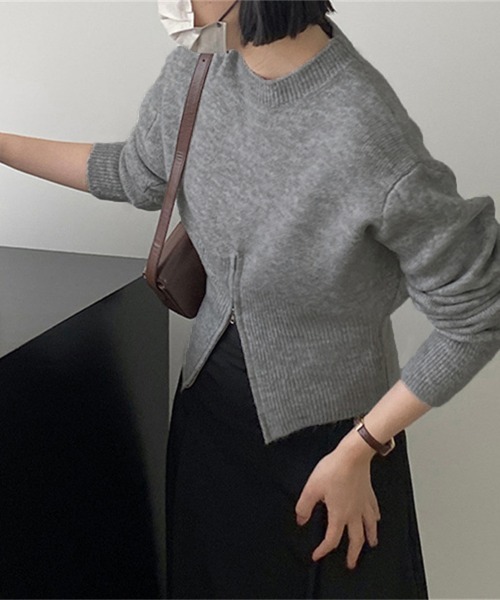 Miniministore(ミニミニストア)の「ニットトップス セーター 春秋冬 韓国風(ニット/セーター・レディース・ベージュ/ブラウン/グレー/ブラック・FREE)」の19枚目の写真