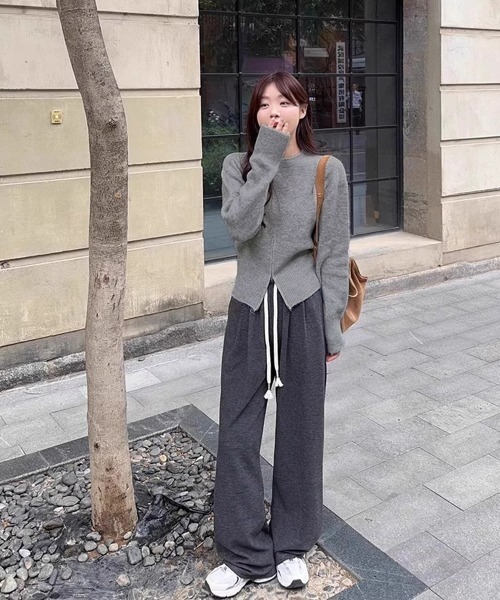 Miniministore(ミニミニストア)の「ニットトップス セーター 春秋冬 韓国風(ニット/セーター・レディース・ベージュ/ブラウン/グレー/ブラック・FREE)」の16枚目の写真