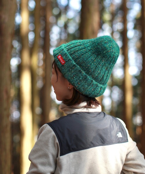 Clef（クレ）の「【クレ】マイクロファイバー ミックス ワッチ（ニットキャップ/ビーニー・メンズ・ベージュ/レッド/グリーン/アイボリー/ブラック・FREE）」の5枚目の写真