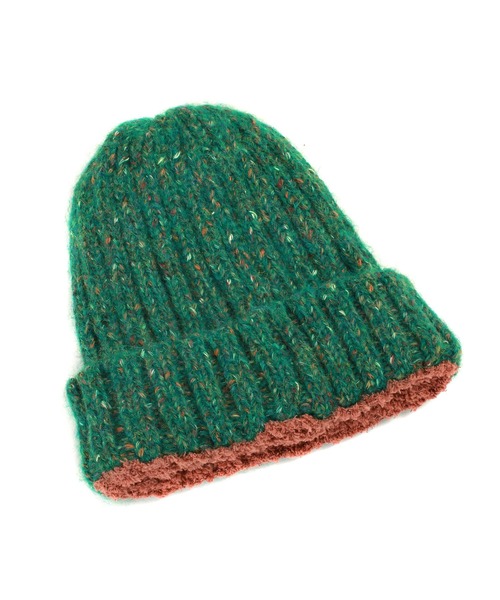 Clef（クレ）の「【クレ】マイクロファイバー ミックス ワッチ（ニットキャップ/ビーニー・メンズ・ベージュ/レッド/グリーン/アイボリー/ブラック・FREE）」の12枚目の写真