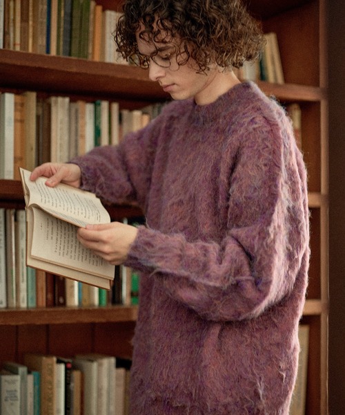 セール】【POLO CHAMPS 別注】ミックスシャギー貴族起毛クルーネック