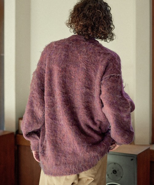 セール】【POLO CHAMPS 別注】ミックスシャギー貴族起毛クルーネック