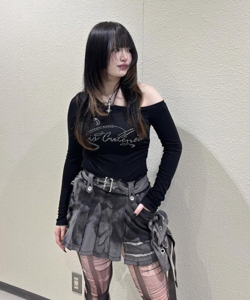 REFLEM/レフレム ダブルガーゼアシメフリルスカート ヴィンテージ REFLEM/レフレム ダブルガーゼアシメフリルスカート