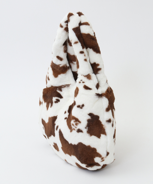 SOFFITTO（ソフィット）の「フェイクファーバッグ(取り扱い店舗限定)（トートバッグ・レディース・ブラック/ベージュ/ブラウン/グレー・FREE）」の5枚目の写真