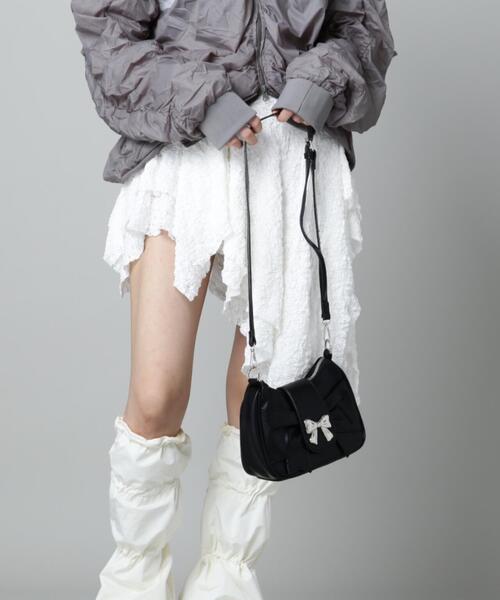 SIS(エスアイエス)の「【WEB限定】SIS/エスアイエス/リボンミニバッグ(トートバッグ・レディース・ブラック/ピンク・F)」の12枚目の写真