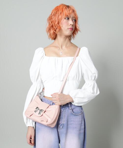 SIS(エスアイエス)の「【WEB限定】SIS/エスアイエス/リボンミニバッグ(トートバッグ・レディース・ブラック/ピンク・F)」の17枚目の写真