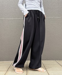 ISOOK | 【ISOOK / アイスー】サイドライントラックパンツ / ワイド ジャージ スウェット サイドラインパンツ ZOZOTOWN限定(その他パンツ)