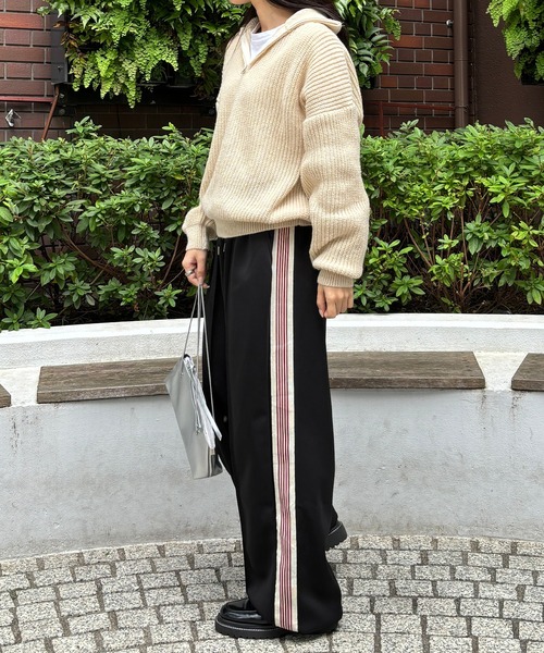 isook サイドライントラックパンツ新品 I-SOOK パンツ 「ISOOK / アイスー」サイドライントラックパンツ