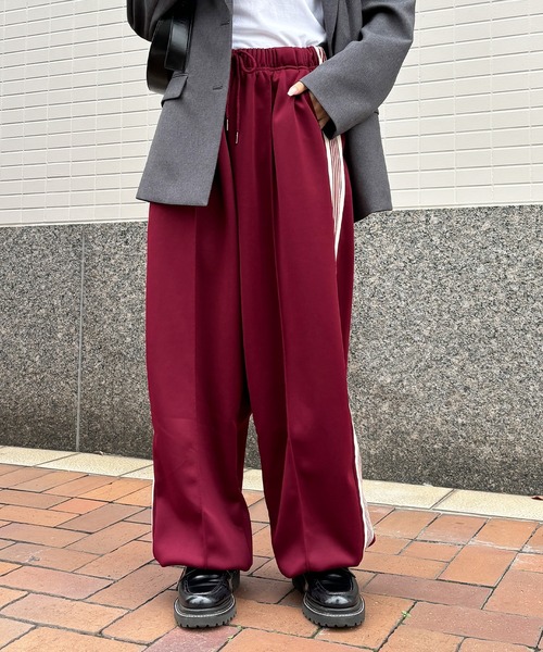 I-SOOK パンツ 「ISOOK / アイスー」サイドライントラックパンツ