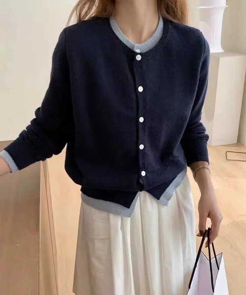 MAISON DE THERESE(メゾン ド テレーズ)の「カーディガン(カーディガン/ボレロ・レディース・ブルー/ダークグレー/グレー/ネイビー/ピンク・FREE/M)」の3枚目の写真