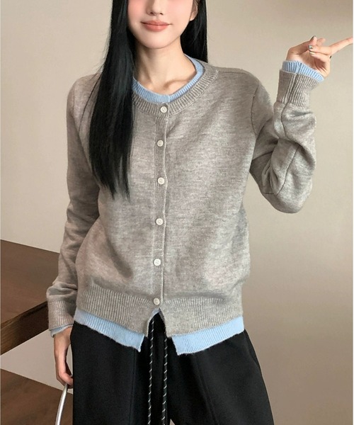 MAISON DE THERESE(メゾン ド テレーズ)の「カーディガン(カーディガン/ボレロ・レディース・ブルー/ダークグレー/グレー/ネイビー/ピンク・FREE/M)」の2枚目の写真