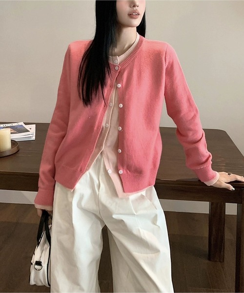 MAISON DE THERESE(メゾン ド テレーズ)の「カーディガン(カーディガン/ボレロ・レディース・ブルー/ダークグレー/グレー/ネイビー/ピンク・FREE/M)」の5枚目の写真