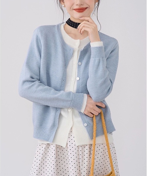 MAISON DE THERESE(メゾン ド テレーズ)の「カーディガン(カーディガン/ボレロ・レディース・ブルー/ダークグレー/グレー/ネイビー/ピンク・FREE/M)」の4枚目の写真