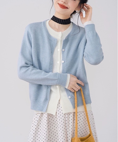 MAISON DE THERESE(メゾン ド テレーズ)の「カーディガン(カーディガン/ボレロ・レディース・ブルー/ダークグレー/グレー/ネイビー/ピンク・FREE/M)」の6枚目の写真