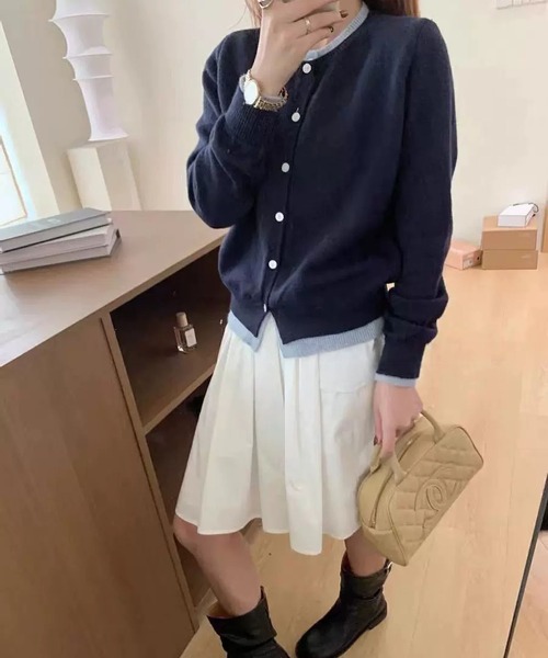 MAISON DE THERESE(メゾン ド テレーズ)の「カーディガン(カーディガン/ボレロ・レディース・ブルー/ダークグレー/グレー/ネイビー/ピンク・FREE/M)」の9枚目の写真