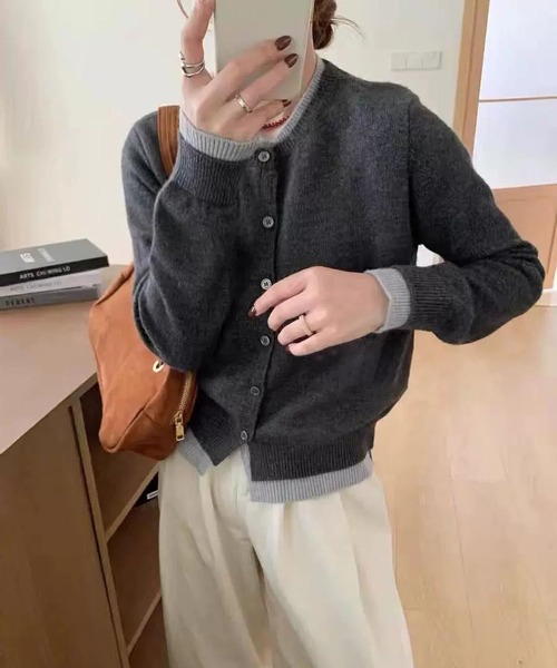 MAISON DE THERESE(メゾン ド テレーズ)の「カーディガン(カーディガン/ボレロ・レディース・ブルー/ダークグレー/グレー/ネイビー/ピンク・FREE/M)」の11枚目の写真