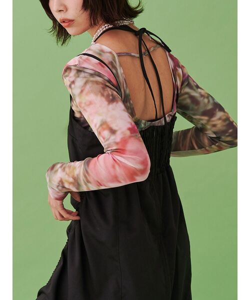 jouetie（ジュエティ）の「フォトプリントシアートップス【セットアップ対応】（Tシャツ/カットソー・レディース・ブルー/グリーン・MEDIUM）」の11枚目の写真