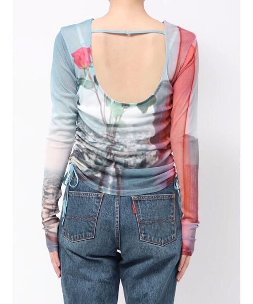 jouetie（ジュエティ）の「フォトプリントシアートップス【セットアップ対応】（Tシャツ/カットソー・レディース・ブルー/グリーン・MEDIUM）」の17枚目の写真