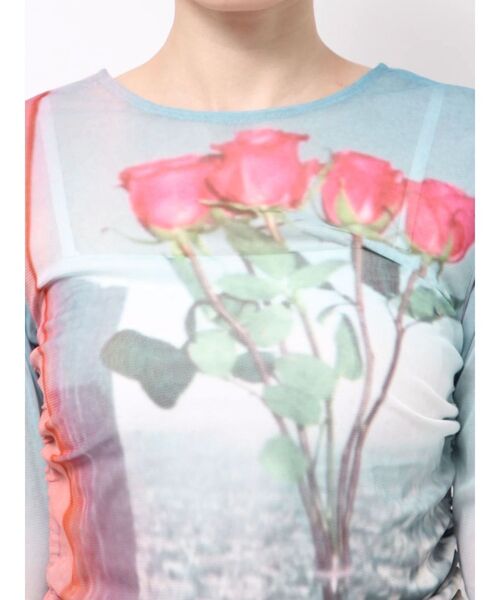 jouetie（ジュエティ）の「フォトプリントシアートップス【セットアップ対応】（Tシャツ/カットソー・レディース・ブルー/グリーン・MEDIUM）」の18枚目の写真