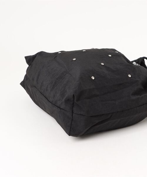 STYLEBLOCK(スタイルブロック)の「ビジュー装飾フリルショルダーバッグ(ショルダーバッグ・レディース・ブラック/グレー/イエロー/ピンク・FREE)」の6枚目の写真