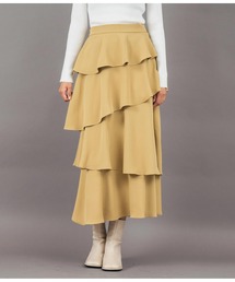 アシンメトリー ティアード スカート
