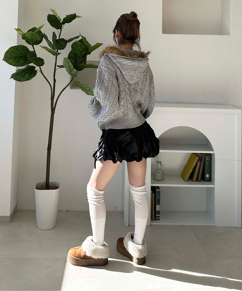 sedacle girl(セダクルガール)の「チンツバルーンミニスカート(スカート・レディース・シルバー/ブラック・SMALL/MEDIUM)」の8枚目の写真