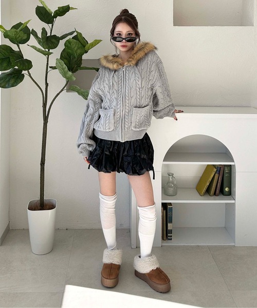 sedacle girl(セダクルガール)の「チンツバルーンミニスカート(スカート・レディース・シルバー/ブラック・SMALL/MEDIUM)」の9枚目の写真