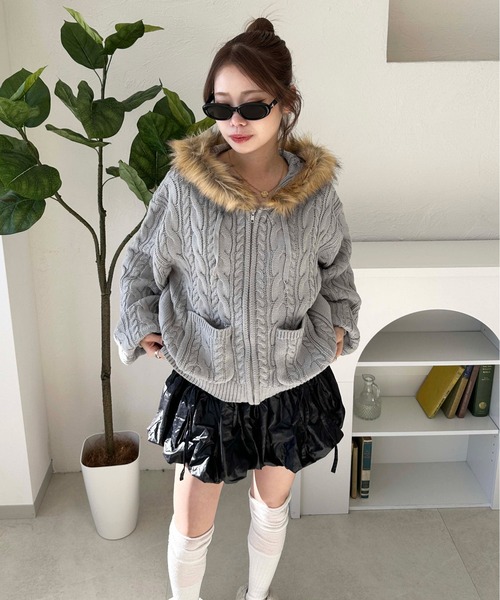 sedacle girl(セダクルガール)の「チンツバルーンミニスカート(スカート・レディース・シルバー/ブラック・SMALL/MEDIUM)」の11枚目の写真