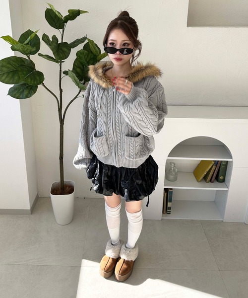 sedacle girl(セダクルガール)の「チンツバルーンミニスカート(スカート・レディース・シルバー/ブラック・SMALL/MEDIUM)」の13枚目の写真