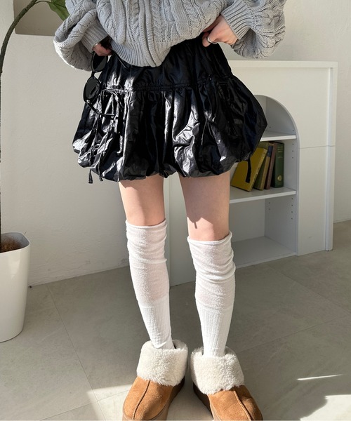 sedacle girl(セダクルガール)の「チンツバルーンミニスカート(スカート・レディース・シルバー/ブラック・SMALL/MEDIUM)」の5枚目の写真