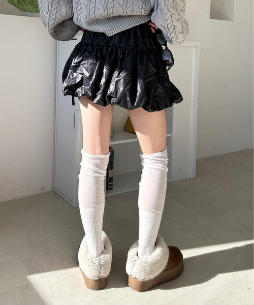 sedacle girl(セダクルガール)の「チンツバルーンミニスカート(スカート・レディース・シルバー/ブラック・SMALL/MEDIUM)」の6枚目の写真